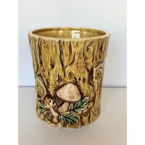 Vintage Lefton Woodland Forest Canister Without lid ( 5.75" x6.5")